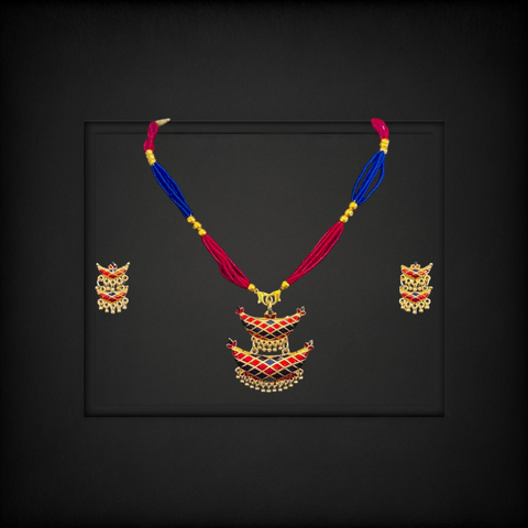 Assamese Minakari Junbiri Jewelry Set 7
